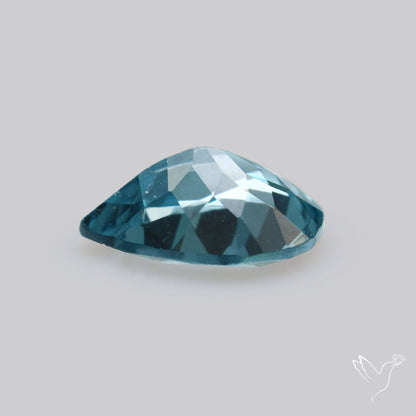 Teal Blue Greyish Spinel Faceted