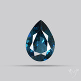Teal Blue Greyish Spinel Faceted