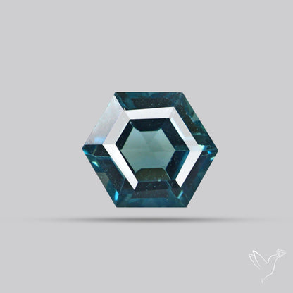 Faceted London Blue Topaz Hexagon