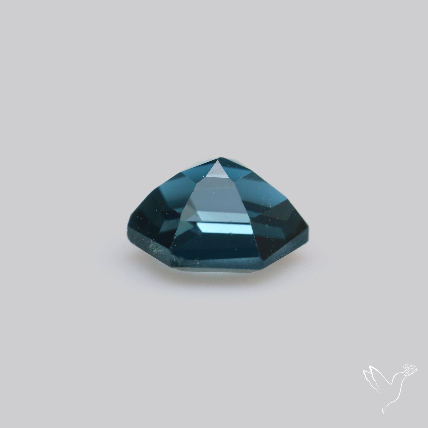 Faceted London Blue Topaz Hexagon