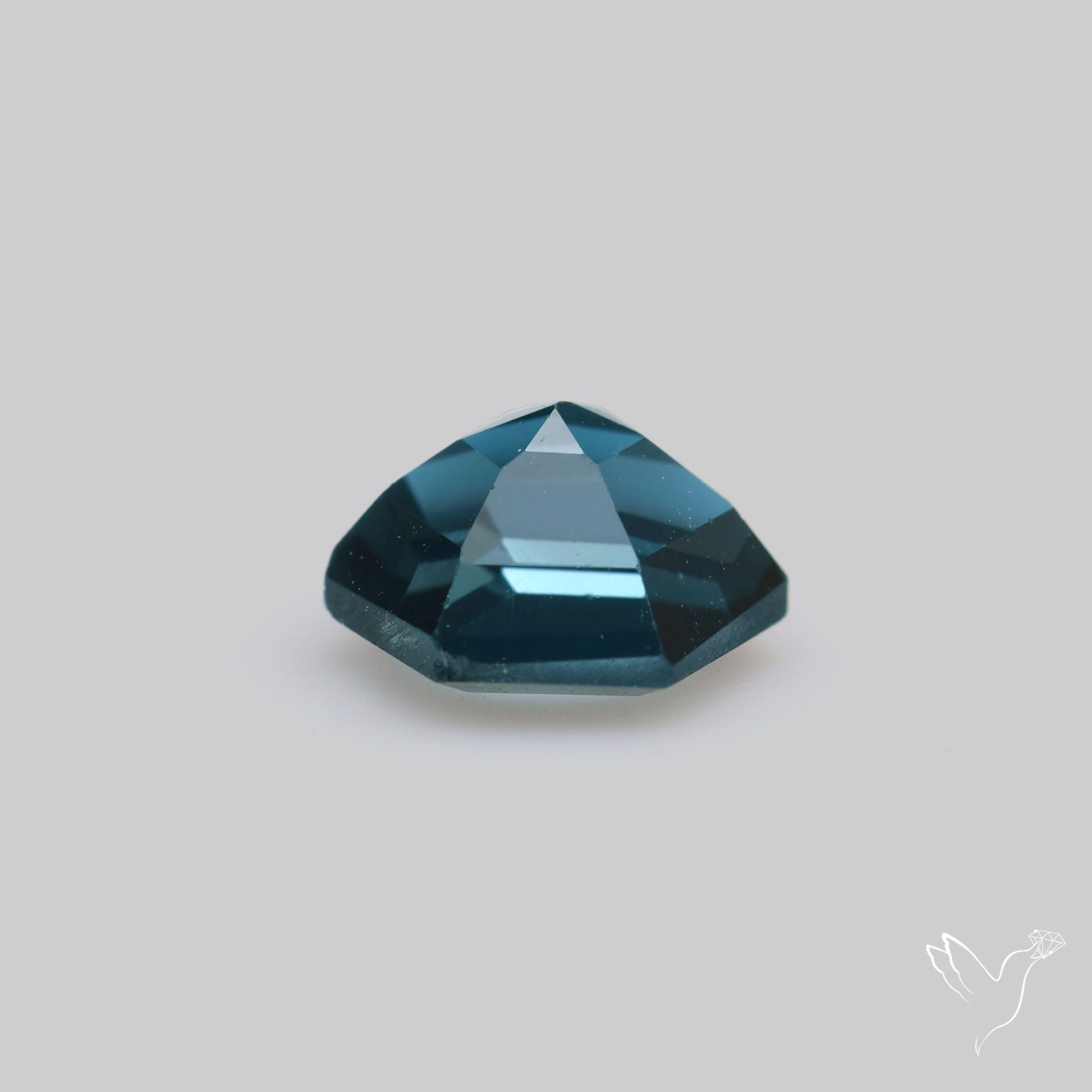 Faceted London Blue Topaz Hexagon