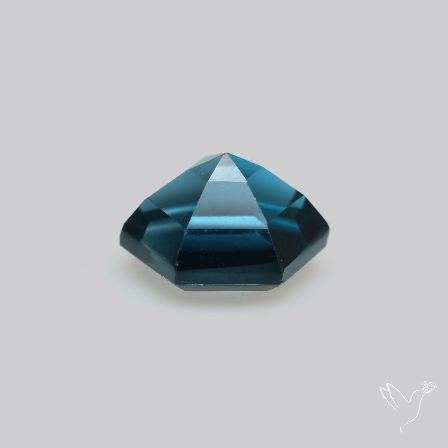 Faceted London Blue Topaz Hexagon