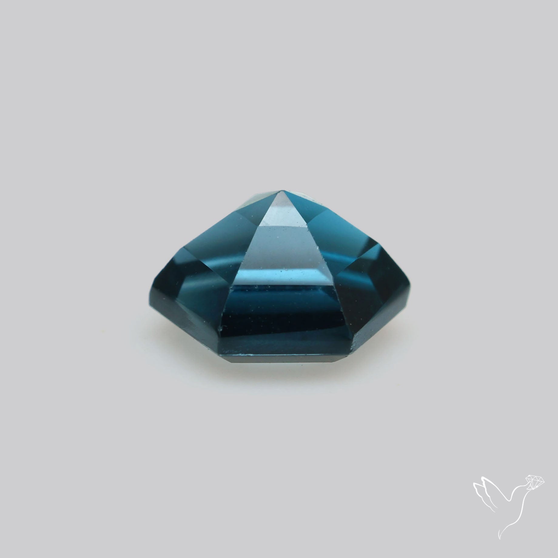 Faceted London Blue Topaz Hexagon
