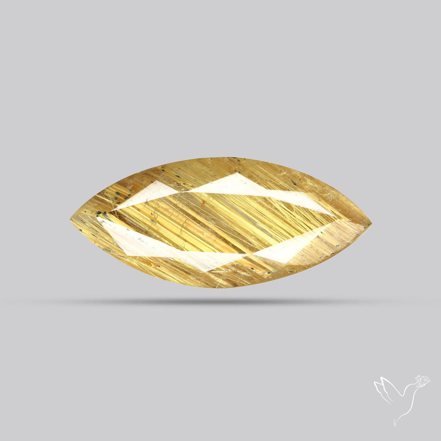 Faceted Golden Rutilated Quartz