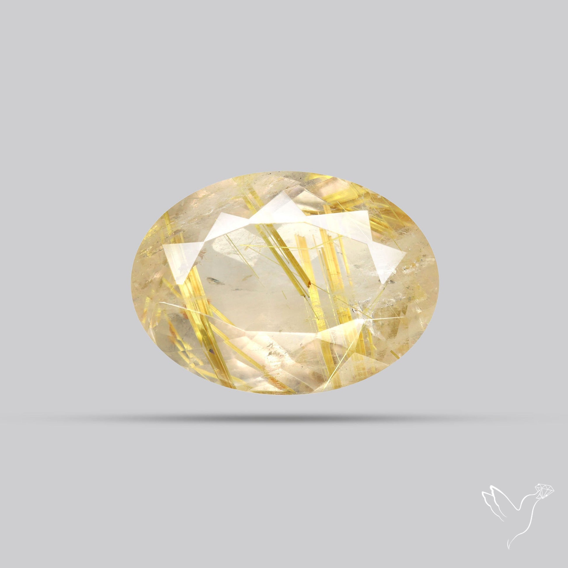 Faceted Golden Rutilated Quartz