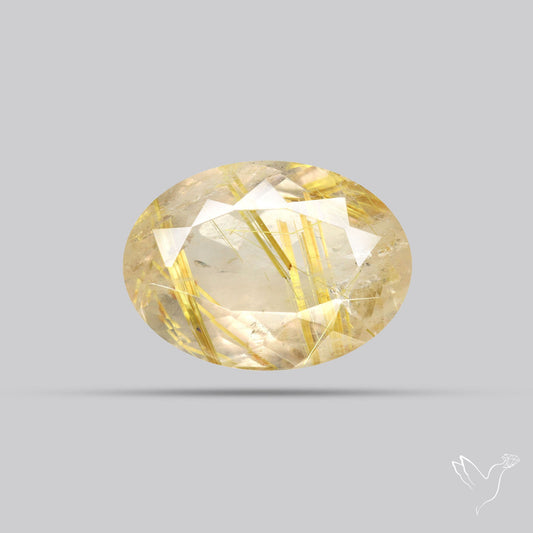 Faceted Golden Rutilated Quartz