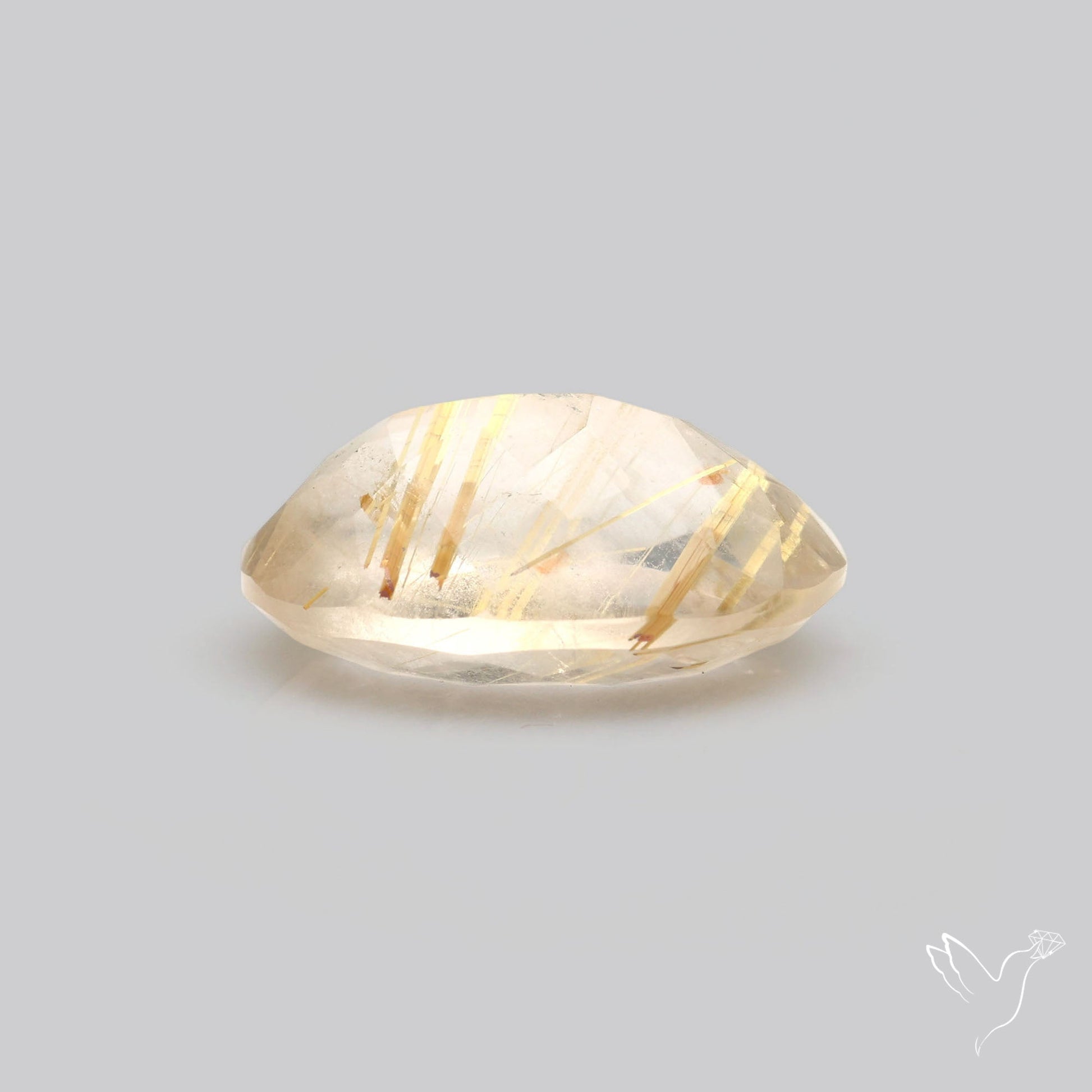 Faceted Golden Rutilated Quartz