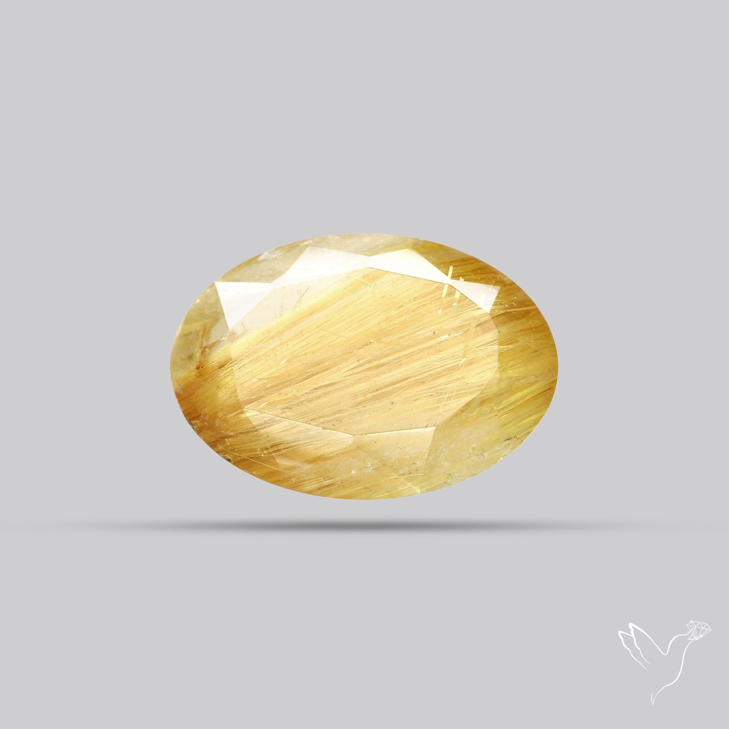 Faceted Golden Rutilated Quartz