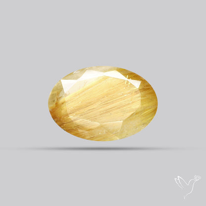 Faceted Golden Rutilated Quartz