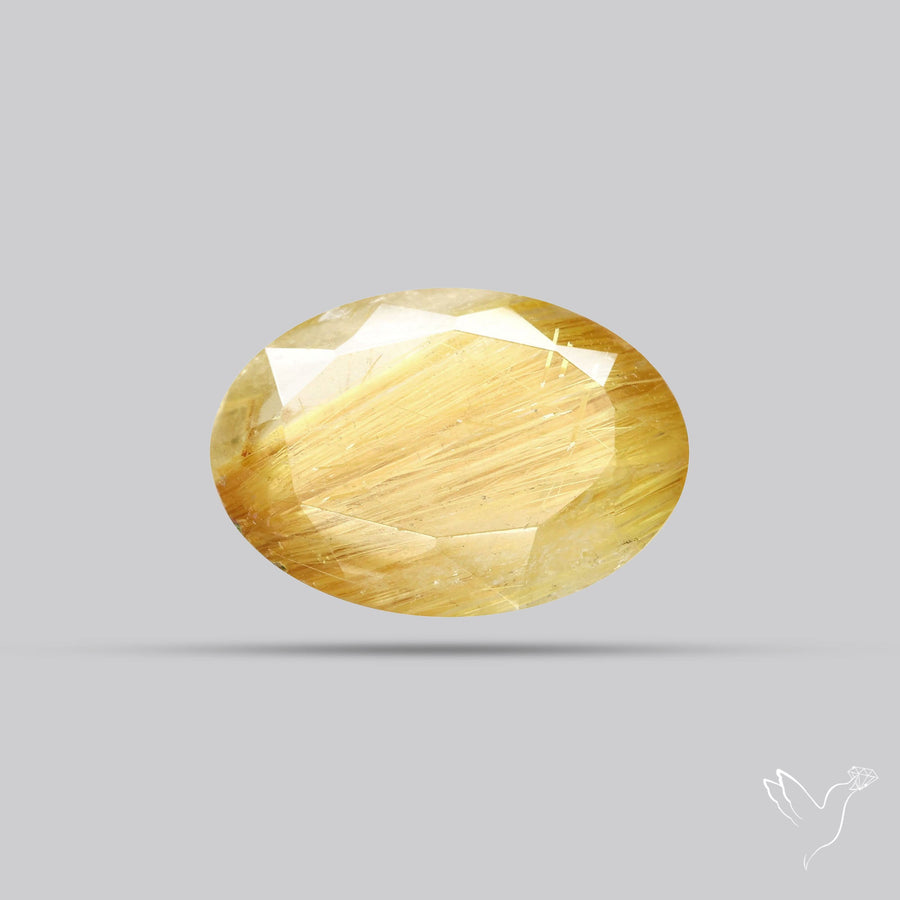 Faceted Golden Rutilated Quartz