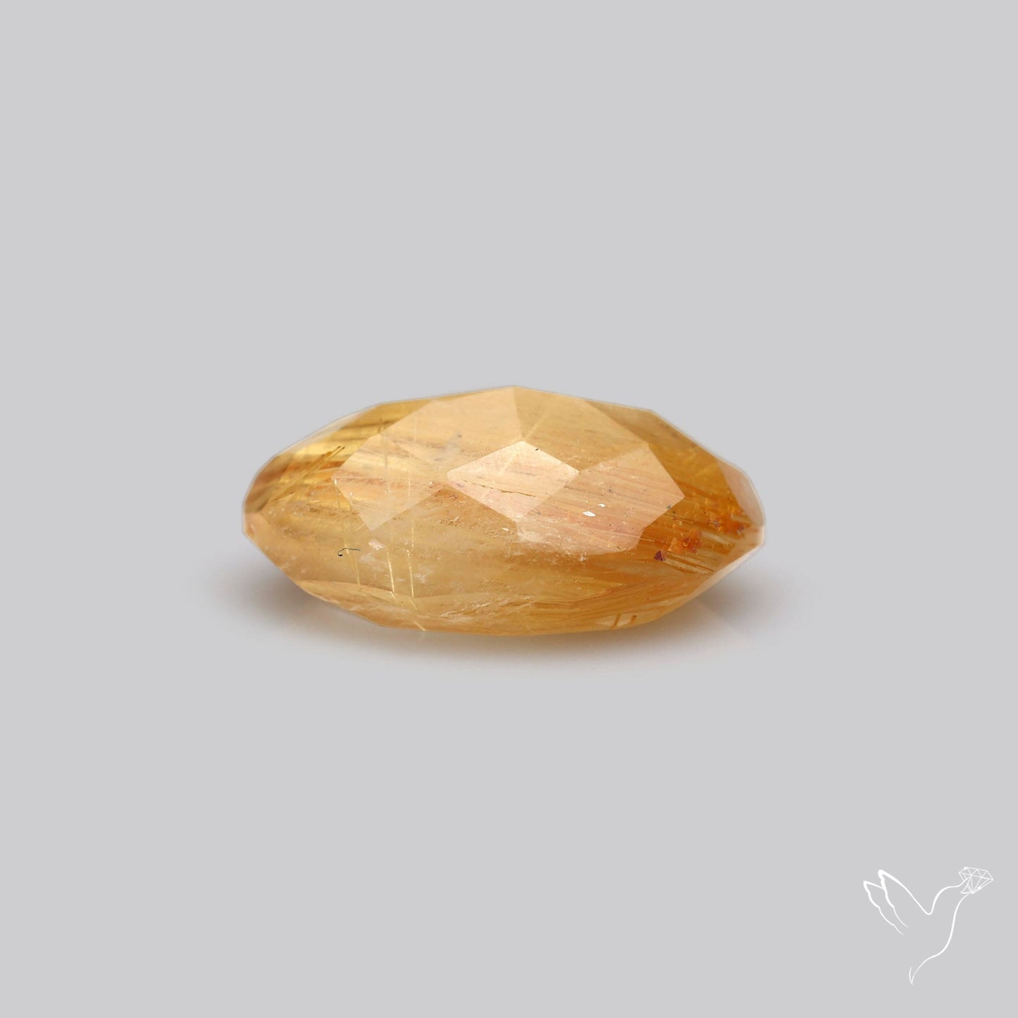 Faceted Golden Rutilated Quartz