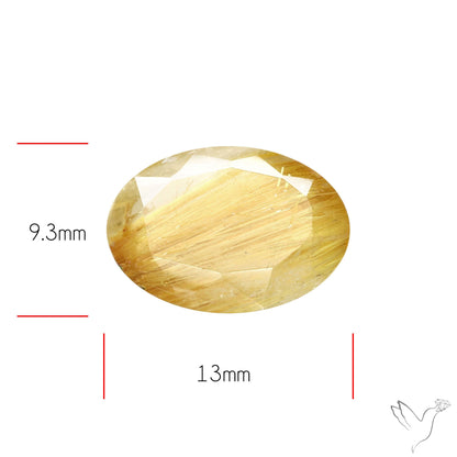 Faceted Golden Rutilated Quartz