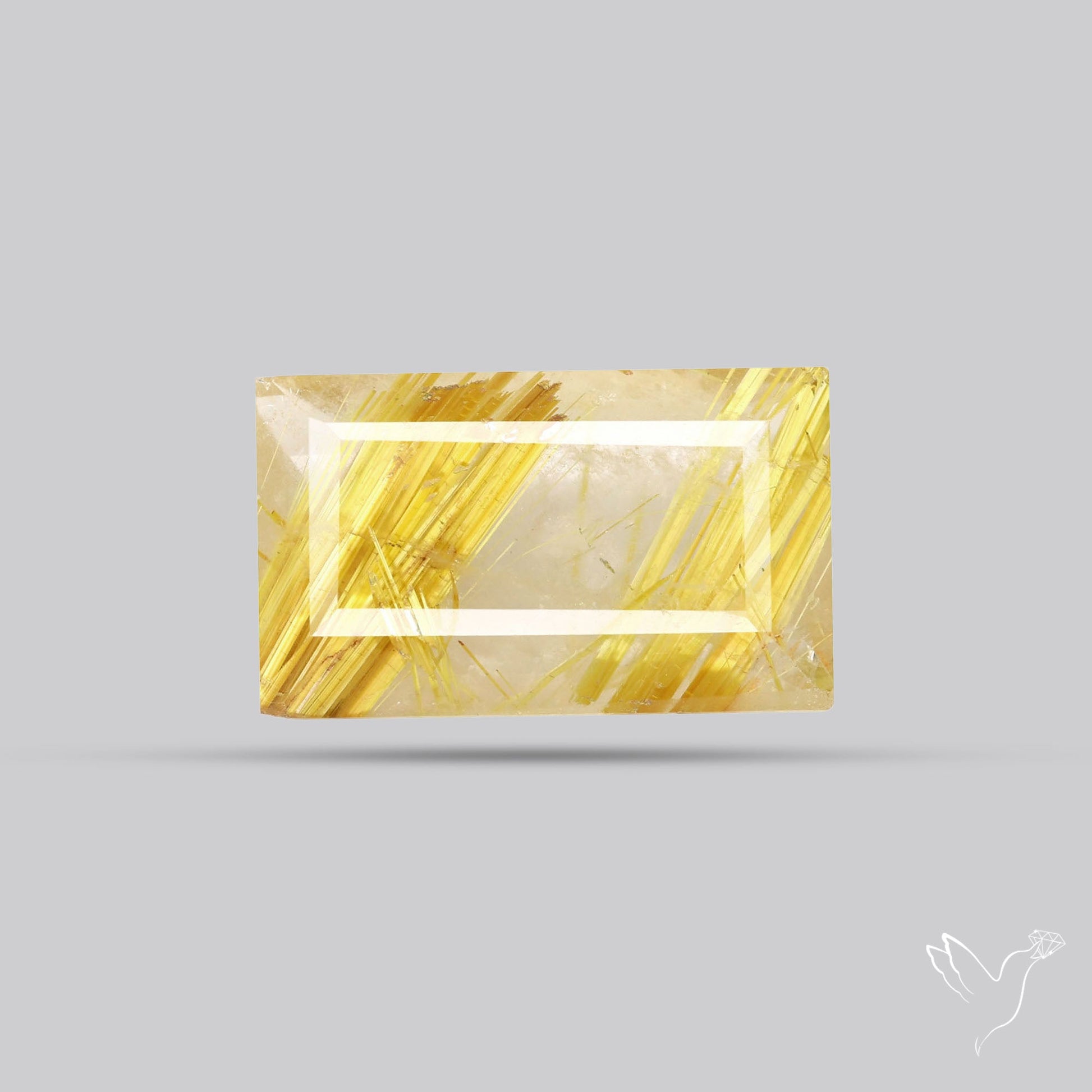 Faceted Golden Rutilated Quartz