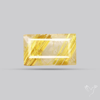 Faceted Golden Rutilated Quartz