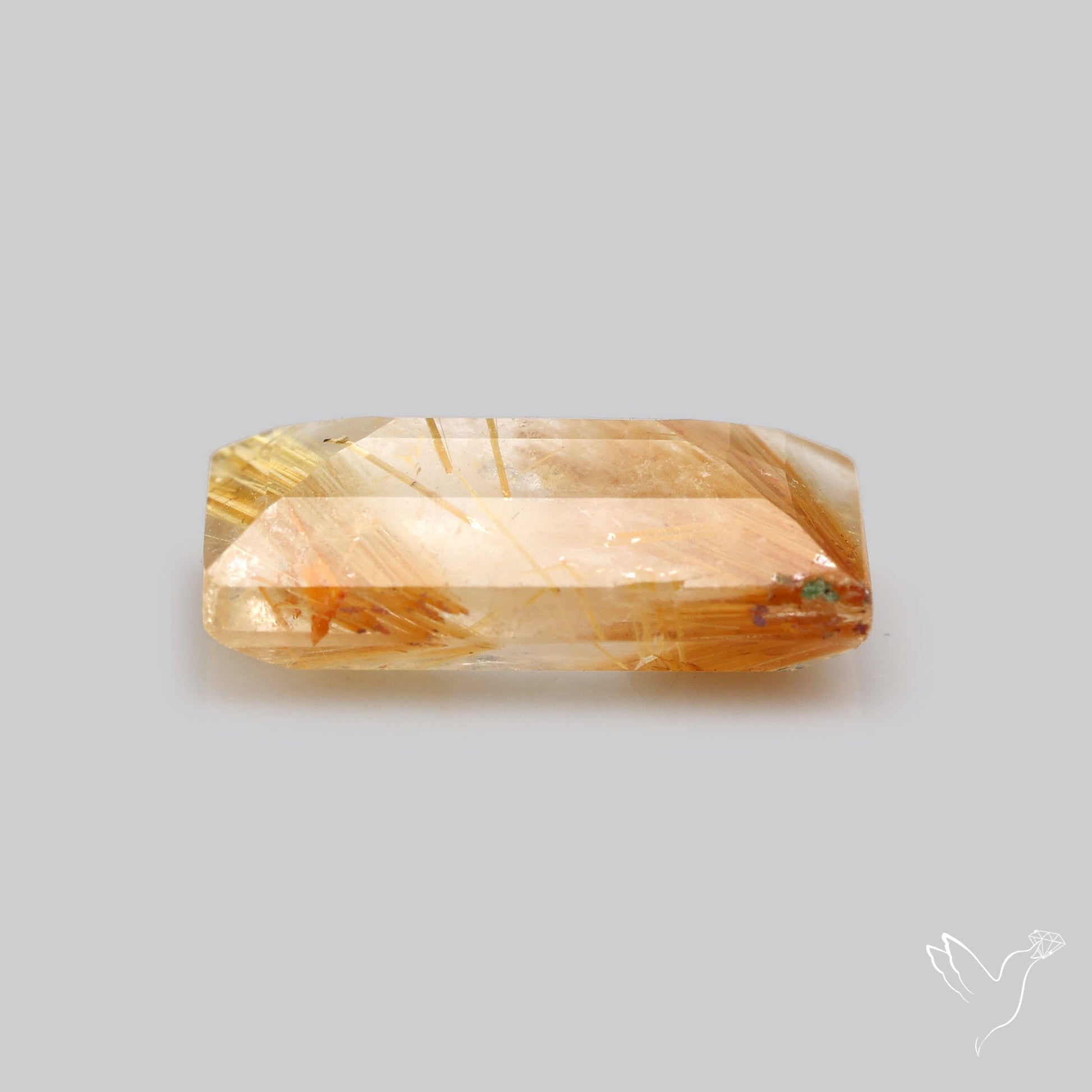 Faceted Golden Rutilated Quartz