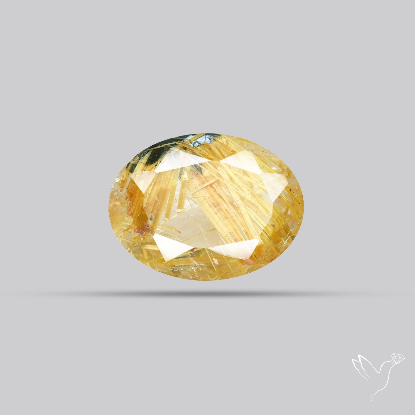 Faceted Golden Rutilated Quartz