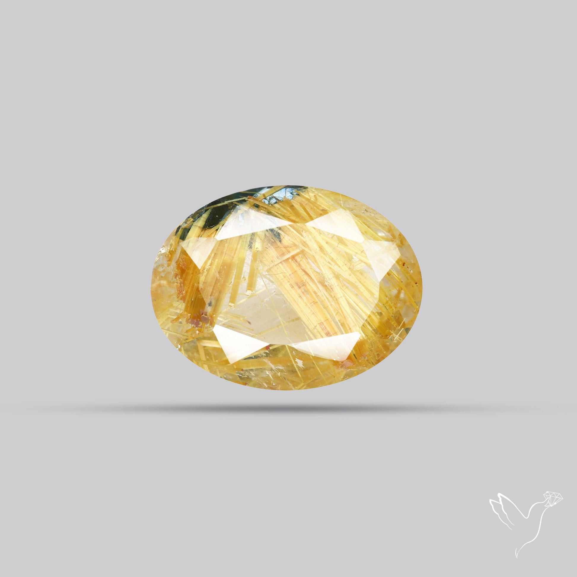Faceted Golden Rutilated Quartz