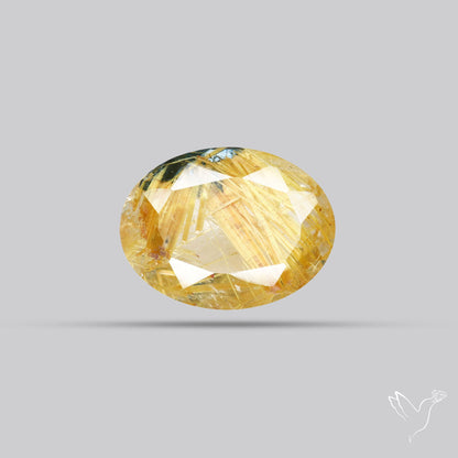 Faceted Golden Rutilated Quartz