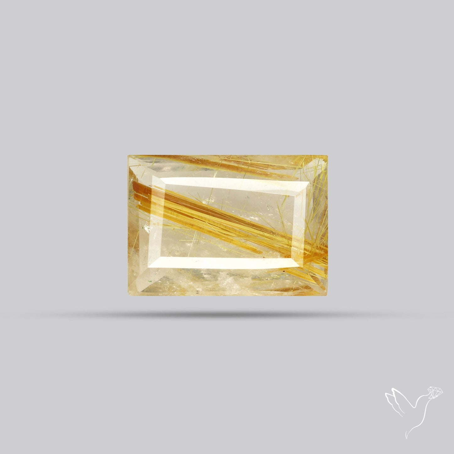 Faceted Golden Rutilated Quartz