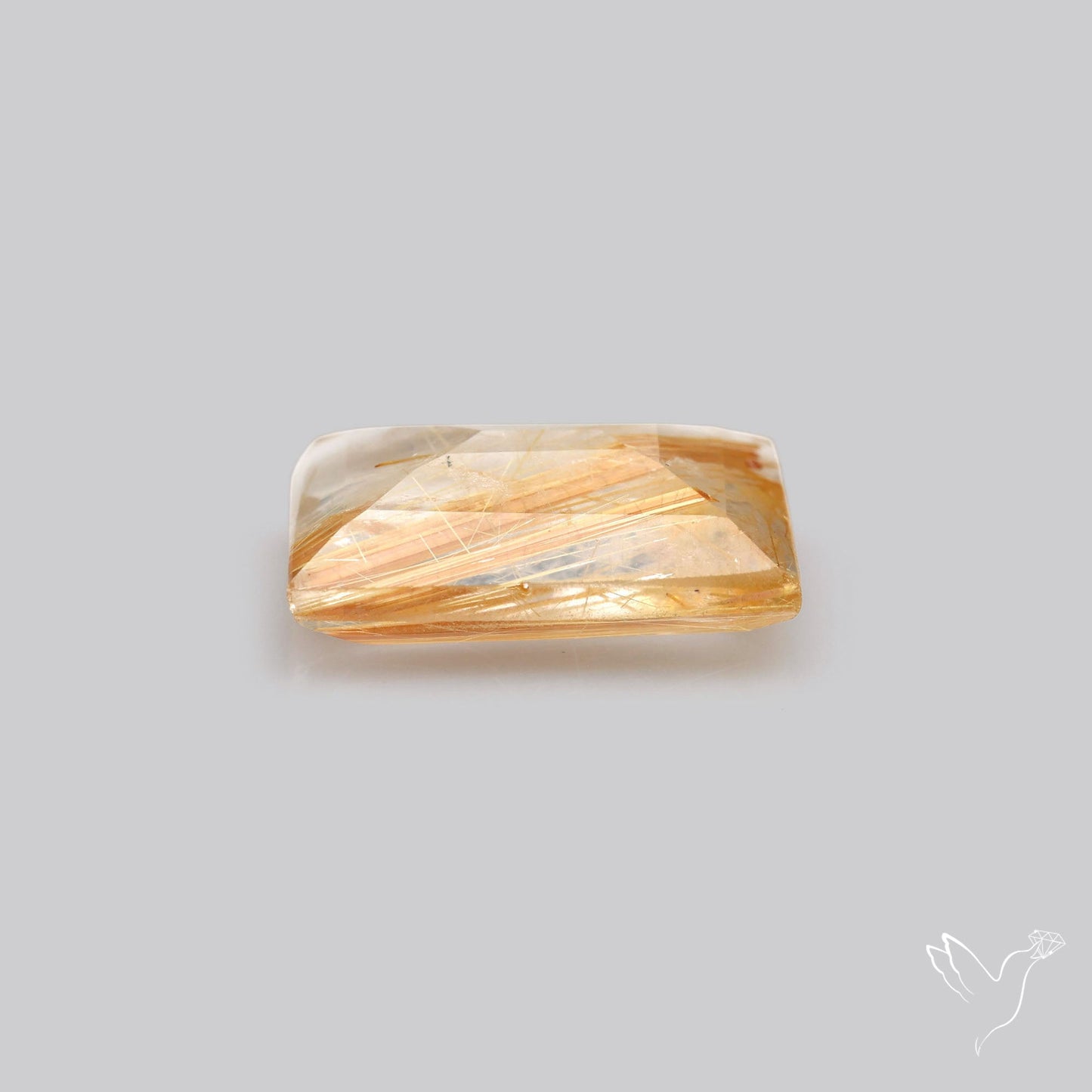 Faceted Golden Rutilated Quartz