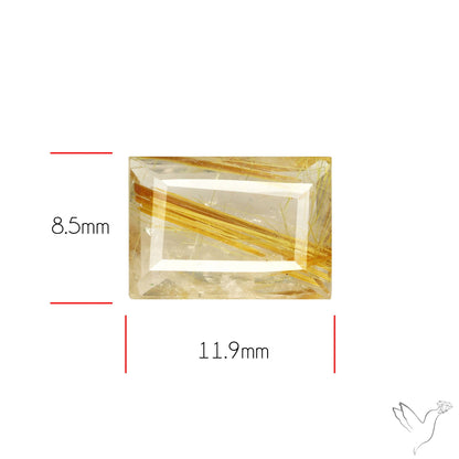 Faceted Golden Rutilated Quartz