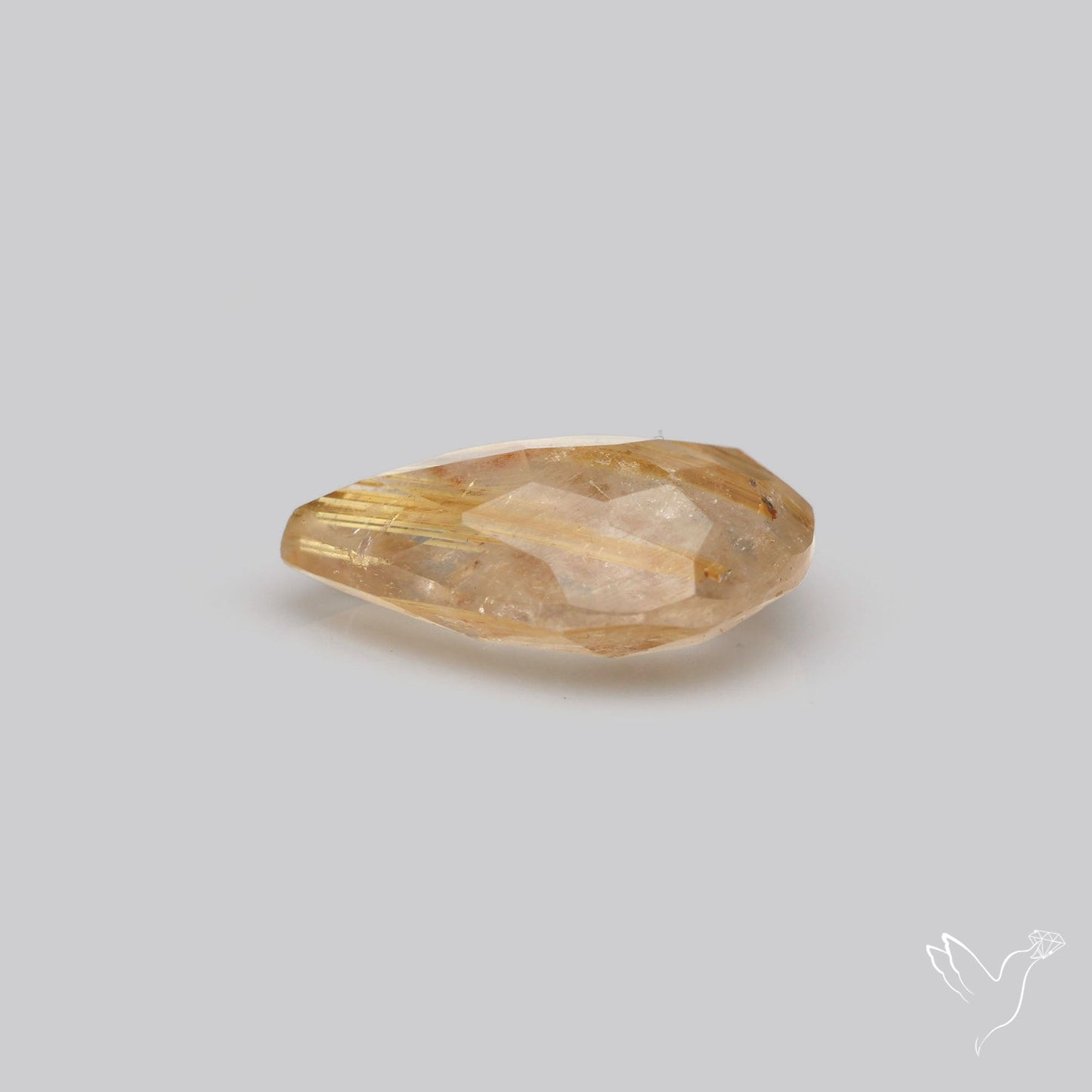 Faceted Golden Rutilated Quartz