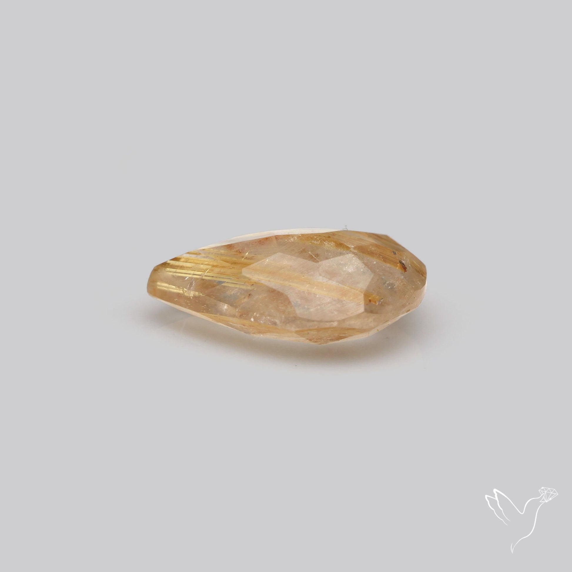 Faceted Golden Rutilated Quartz