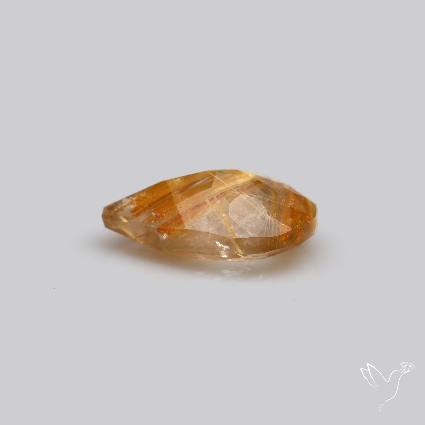 Faceted Golden Rutilated Quartz