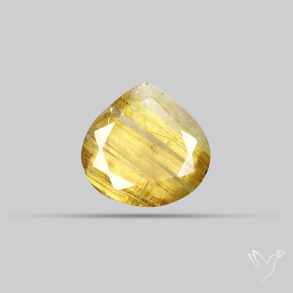 Faceted Golden Rutilated Quartz