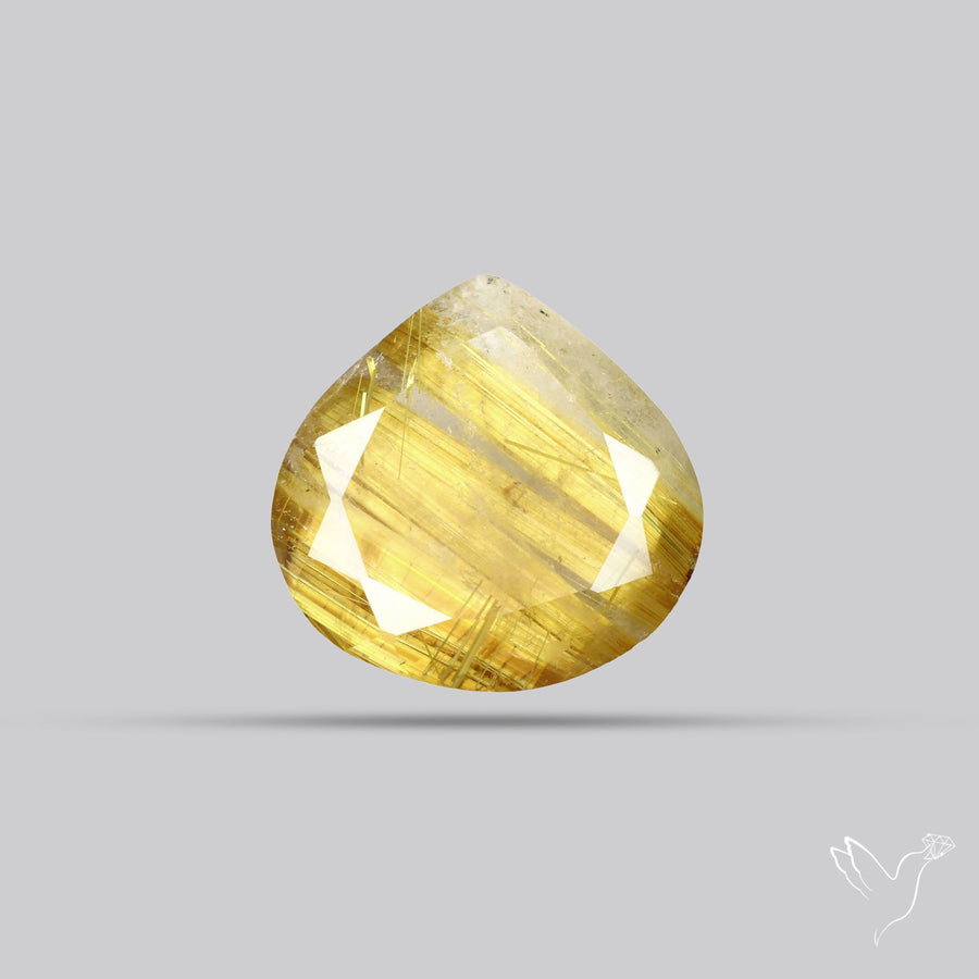 Faceted Golden Rutilated Quartz