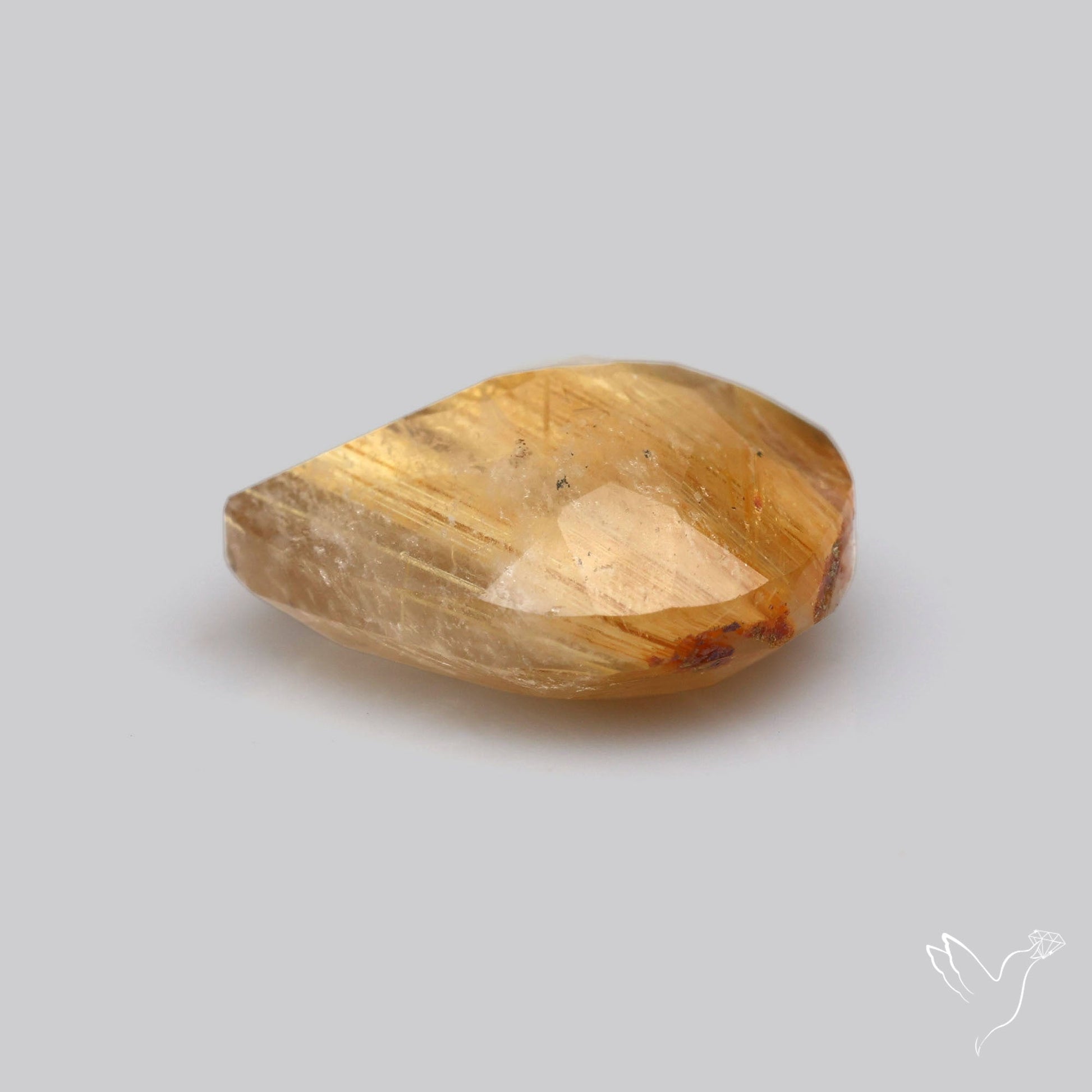 Faceted Golden Rutilated Quartz