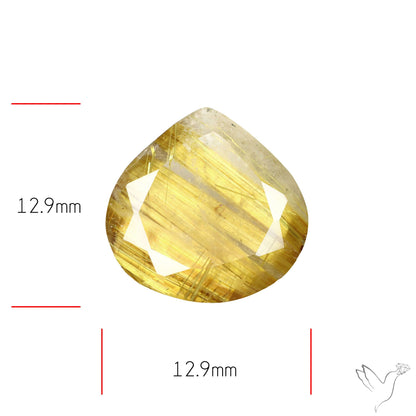 Faceted Golden Rutilated Quartz