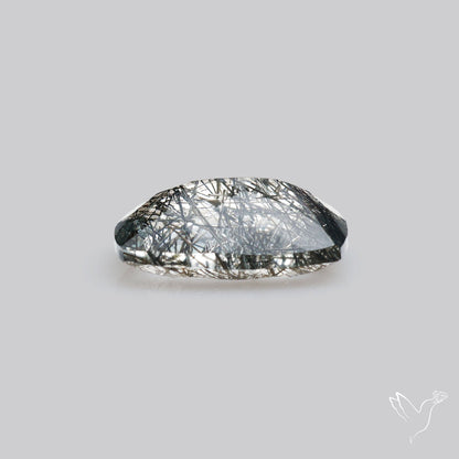 Faceted Sri Lankan Black Rutilated Quartz