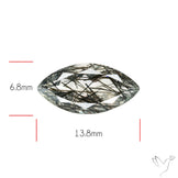 Faceted Sri Lankan Black Rutilated Quartz