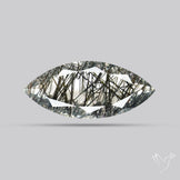 Faceted Sri Lankan Black Rutilated Quartz