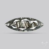 Faceted Sri Lankan Black Rutilated Quartz