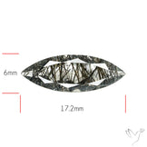 Faceted Sri Lankan Black Rutilated Quartz