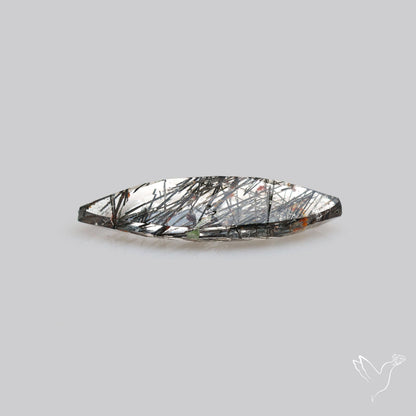 Faceted Sri Lankan Black Rutilated Quartz