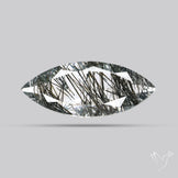 Faceted Sri Lankan Black Rutilated Quartz