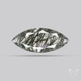 Faceted Sri Lankan Black Rutilated Quartz