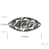 Faceted Sri Lankan Black Rutilated Quartz