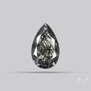 Faceted Sri Lankan Black Rutilated Quartz