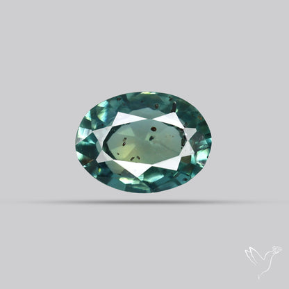 Faceted Australian Blue-Green Sapphire Natural Unheated