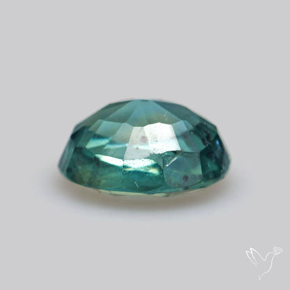 Faceted Australian Blue-Green Sapphire Natural Unheated