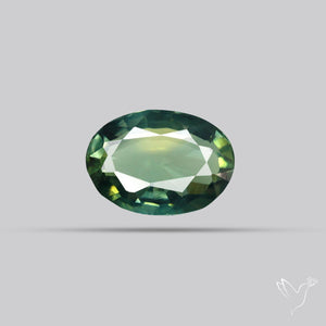 Faceted Australian Blue-Green Sapphire Natural Unheated