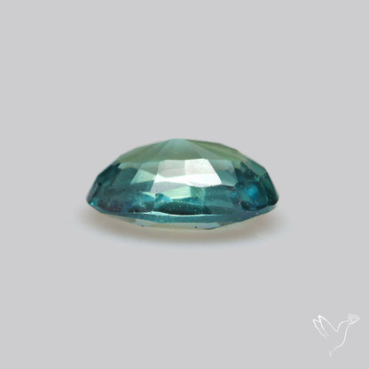 Faceted Australian Blue-Green Sapphire Natural Unheated
