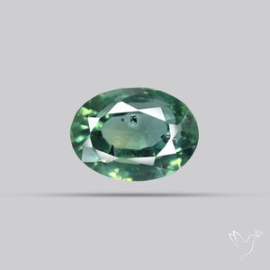 Faceted Australian Blue-Green Sapphire Natural Unheated