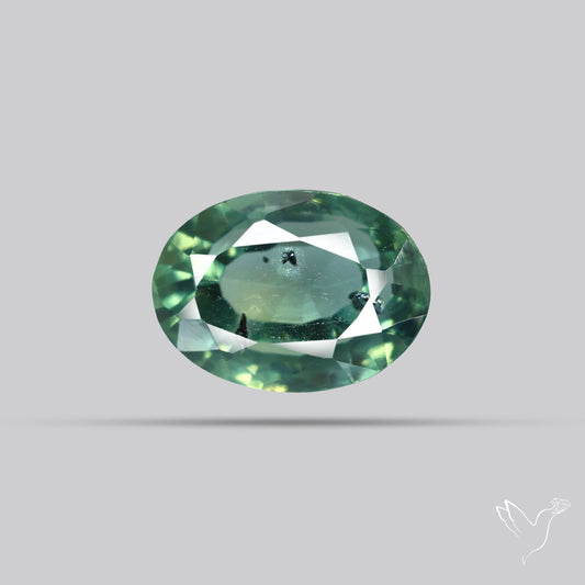 Faceted Australian Blue-Green Sapphire Natural Unheated