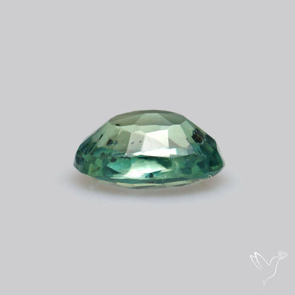 Faceted Australian Blue-Green Sapphire Natural Unheated