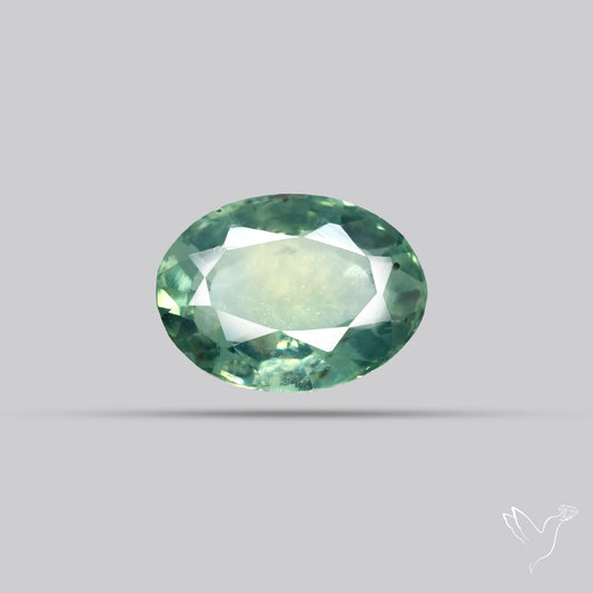 Faceted Australian Blue-Green Sapphire Natural Unheated